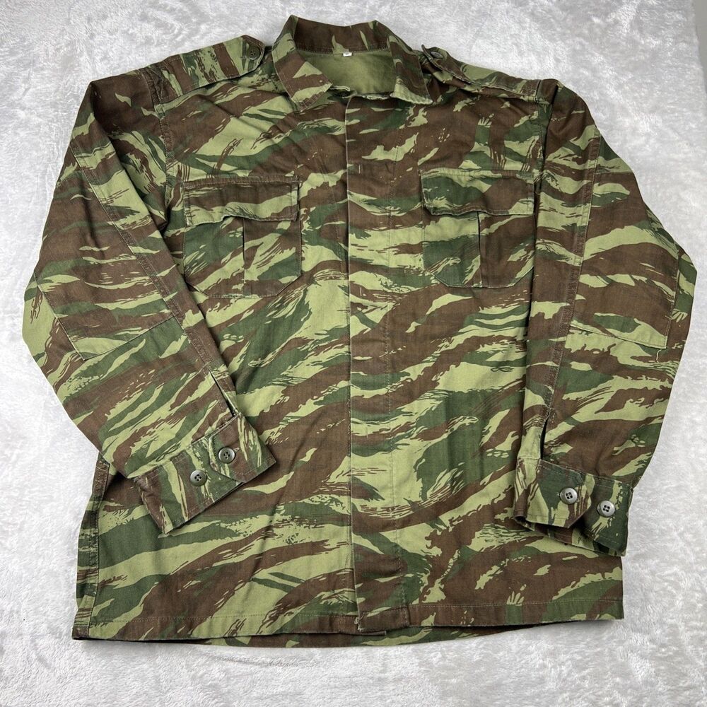 Vintage Greek Army Lizard Camo BDU Jacket Size: Medium - Regular #1